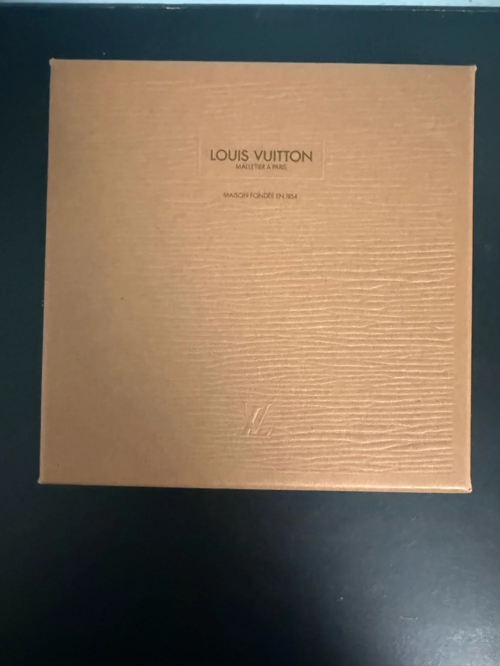 Louis Vuitton Monogram Key Pouch - Brown with Gold Monogram. Full Inclusion!